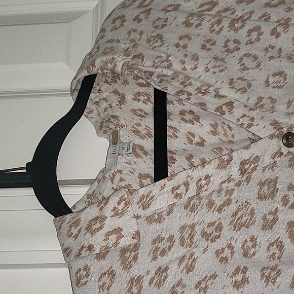 *Final Sale* Joie COADY LEOPARD-PRINTED SHIRT DRESS IN PORCELAIN - Picture 13 of 16